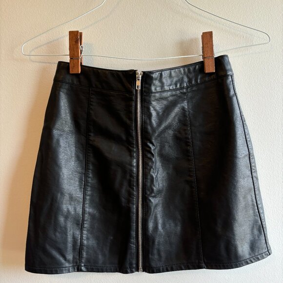 Forever 21 | Black "Leather" Skirt - Picture 1 of 3